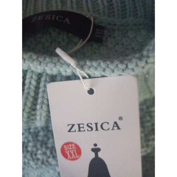 ZESICA Women's Fall Long Sleeve Turtleneck Casual Loose Chunky Knitted Pullover - Picture 7 of 8